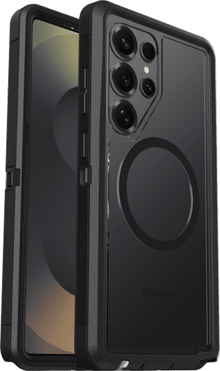 OtterBox Defender Samsung Galaxy S25 Ultra Back Cover met Magneet Transparant Zwarte Rand