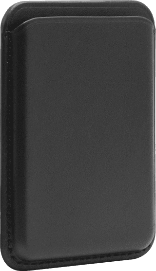 BlueBuilt MagSafe Hoesje iPhone 18 Pro Zwart + Kaarthouder Leer Zwart