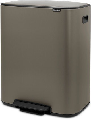 Brabantia Bo Pedal Bin 60 Liter Platinum