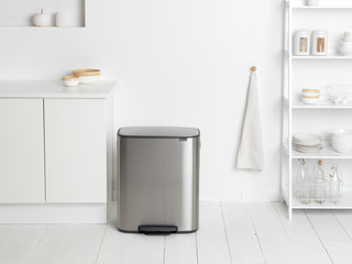 Brabantia Bo Pedal Bin 60 Liter Rvs Fingerprint Proof