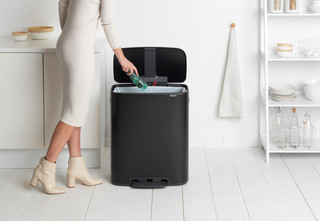 Brabantia Bo Pedal Bin 60 Liter Matt Black