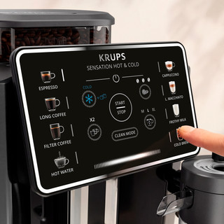 Krups Sensation Hot & Cold Milk EA914H Black