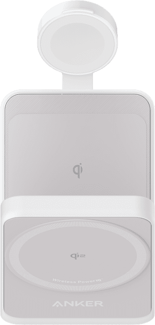 Anker Prime 3-in-1 MagGo Vouwbare Draadloze Oplader 15W Wit