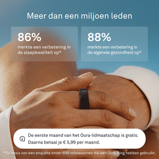 Oura Ring 4 Maat 7 Zwart