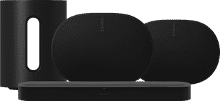 Sonos Beam Ultra Zwart + Sonos Sub Mini + 2x Era 300 Zwart