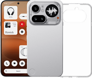 Nothing Phone (4a) Pro 128GB Zilver 5G + BlueBuilt Back Cover Transparant
