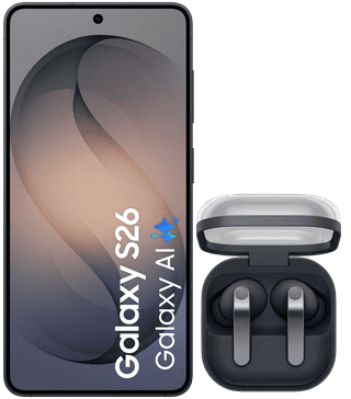 Samsung Galaxy S26 256GB Black 5G + Samsung Galaxy Buds4 Pro Black