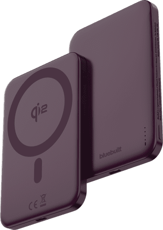 BlueBuilt MagSafe Case iPhone 18/17 Pro Max Purple + Powerbank 5,000 mAh Purple
