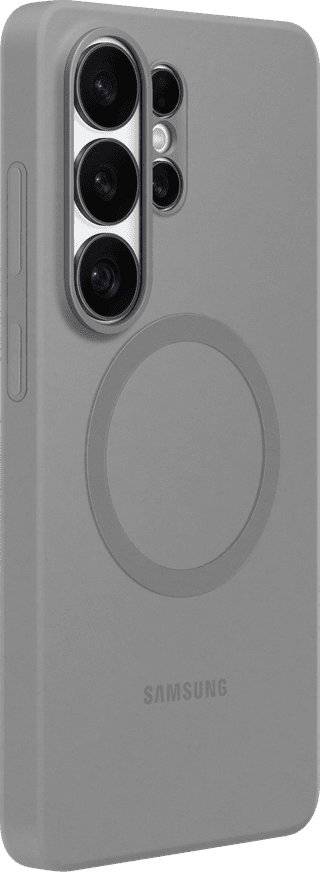 Samsung Galaxy S26 Ultra Siliconen Back Cover met Magneet Grijs