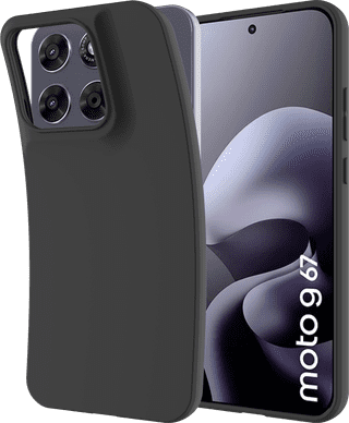 Just in Case Soft Design Motorola Moto G67 / G77 Back Cover Zwart