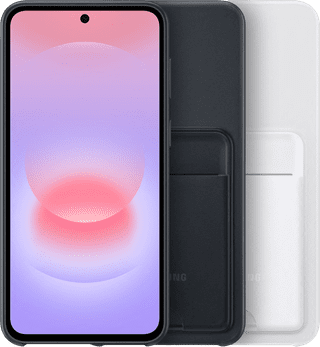 Samsung Galaxy A37 Card Slot Back Cover Zwart