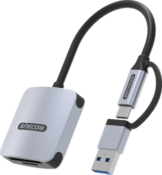 Sitecom USB Card Reader High Speed USB-C & USB-A