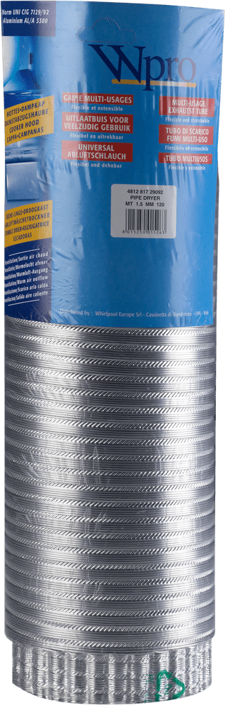 Wpro exhaust hose Ø120mm x 1.5m