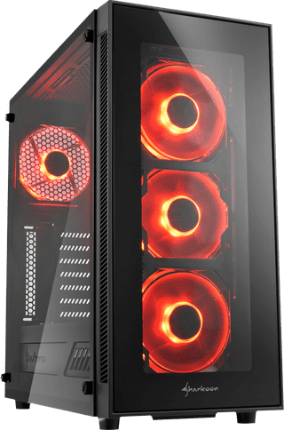 Sharkoon TG5 Glass Red