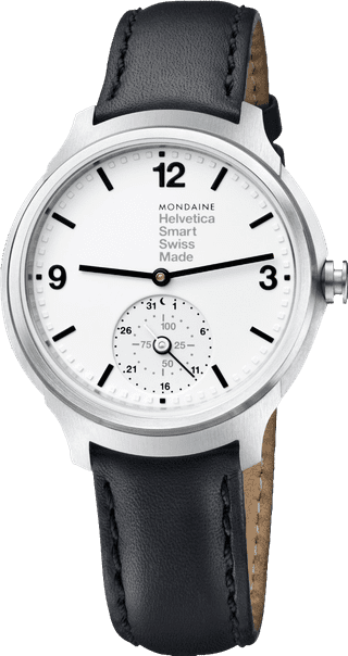 Mondaine Helvetica No1 Zilver/Zwart
