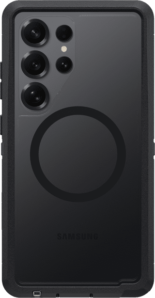 OtterBox Defender Samsung Galaxy S25 Ultra Back Cover met Magneet Transparant Zwarte Rand