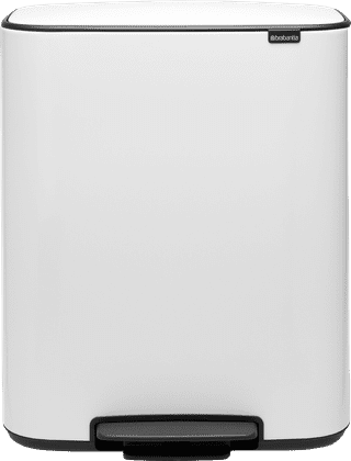 Brabantia Bo Pedal Bin 60L White