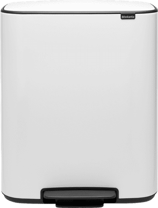 Brabantia Bo Pedal Bin 2x 30L White
