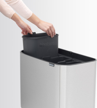 Brabantia Bo Touch Bin Prullenbak 3 x 11 liter Matt Steel Fingerprint Proof