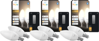 Philips Hue Kaarslamp White E14 6-Pack