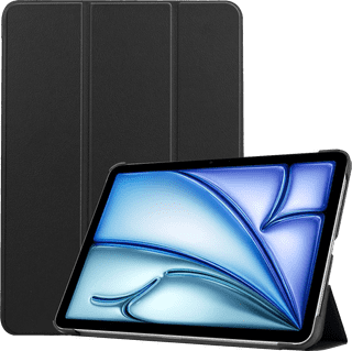 Just In Case Smart Tri-Fold Apple iPad Air (2026/2025/2024) Book Case Zwart