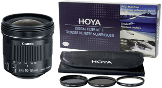 Canon EF-S 10-18mm f/4.5-5.6 IS STM + Hoya Digital Filter In