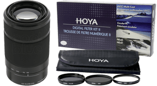 Sony E 55-210mm f/4.5-6.3 OSS Zwart + Hoya Digital Filter Kit 49mm