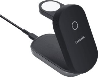 BlueBuilt 3-in-1 Draadloze Oplader met MagSafe en Qi2 25W Zwart