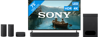 Sony Bravia 3 II Led 75" (2026) + Sony Bravia Theatre System 6 Zwart