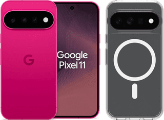 Google Pixel 11 512GB Roze 5G + BlueBuilt Back Cover Transparant