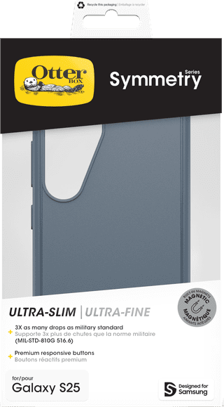 OtterBox Symmetry Samsung Galaxy S25 Back Cover met Magneet Blauw