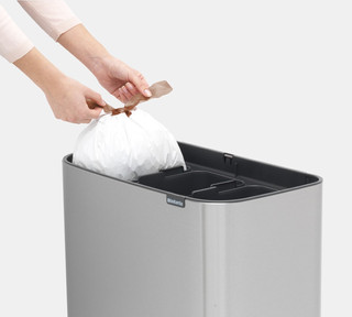 Brabantia Bo Touch Bin Prullenbak 3 x 11 liter Matt Steel Fingerprint Proof