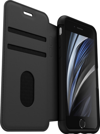 OtterBox Strada Apple iPhone SE 2022 / SE 2020 / 8 / 7 Book Case Zwart
