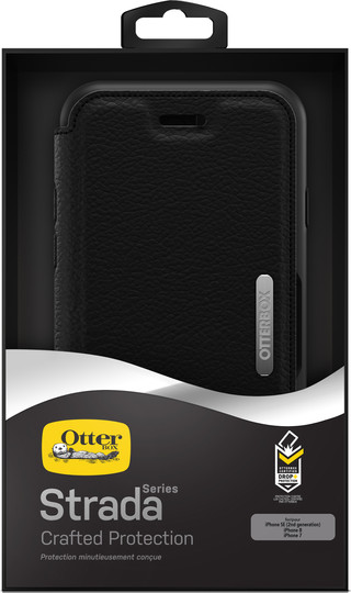 OtterBox Strada Apple iPhone SE 2022 / SE 2020 / 8 / 7 Book Case Zwart