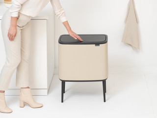 Brabantia Bo Touch Bin Prullenbak 3 x 11 liter Soft Beige