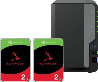 Synology DS225+ + Seagate Ironwolf 2TB Duo Pack