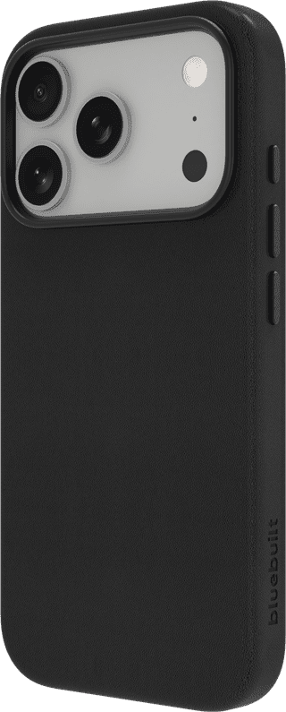 BlueBuilt Back Cover with MagSafe iPhone 18 Pro Leather Black