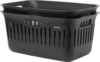 Brabantia Collect-It Wasmand 40 liter - Set van 2 - Zwart