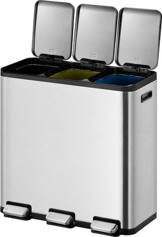 EKO EcoCasa II 3 x 15 Liter Mat Rvs