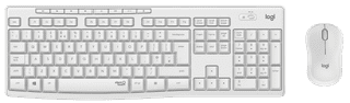 Logitech MK295 Wireless Keyboard and Mouse White AZERTY