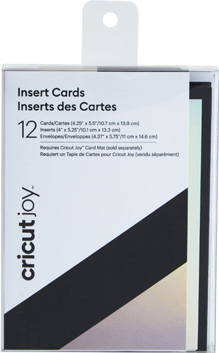 Cricut Joy Insert Cards 12-pack Black/Holographic