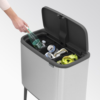 Brabantia Bo Touch Bin Prullenbak 3 x 11 liter Matt Steel Fingerprint Proof