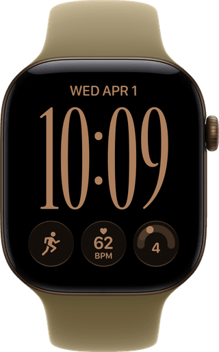 Apple Watch Series 12 Cellular 46mm Donkerbrons Sportband M/L