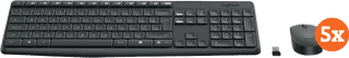Logitech MK235 Draadloze Toetsenbord en Muis QWERTY 5-Pack