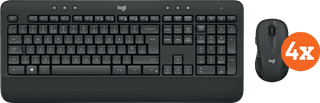 Logitech MK545 Wireless Keyboard and Mouse QWERTY 4-Pack