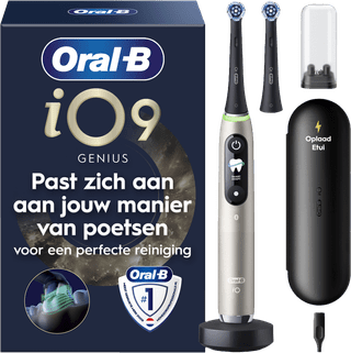 Oral-B iO 9 Goud met zwarte opzetborstel