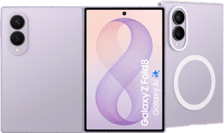 Samsung Galaxy Z Fold 8 512GB Lila 5G + Samsung Back Cover met Magneet Transparant