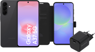 Samsung Galaxy A37 128GB Zwart 5G + Basis Accessoirepakket