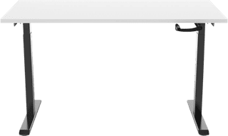 Euroseats Hand Crank Desk 160x80 Black/White