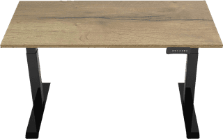 Euroseats Elektrisch Zit Sta Bureau 120 x 80 Zwart/Eiken